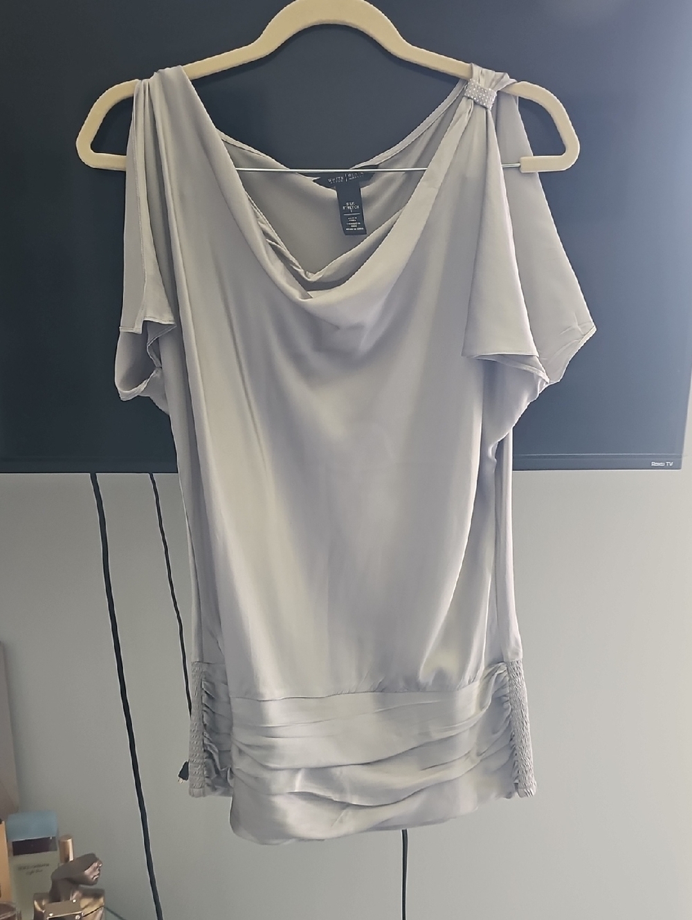 Silk Stretch White/ Black Dressy